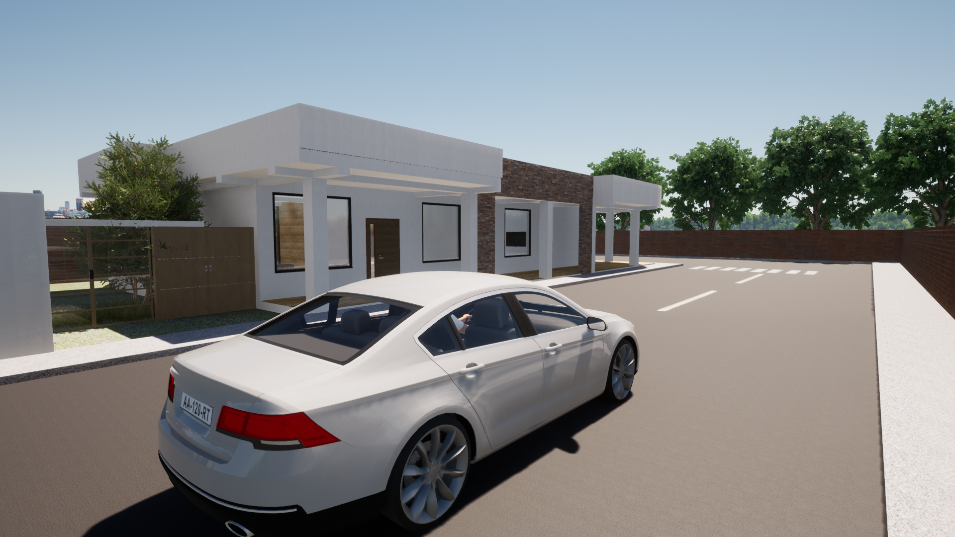 El título dice: Construye tu casa con nosotros, somos especialistas en diseño sismoresistente. Describe que se ofrece servicios de Evaluación Estructural, con una imagen de un proyecto realizado en Baños. Contiene el número de contacto 0992621621, y la dirección Riobamba, Monseñor Alberto Ordoñez y Edelberto Bonilla Oleas para agendar una cita.